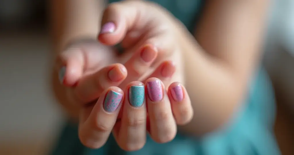 De Gel Unha Infantil Colorida: Magia Segura p/ Pequenas