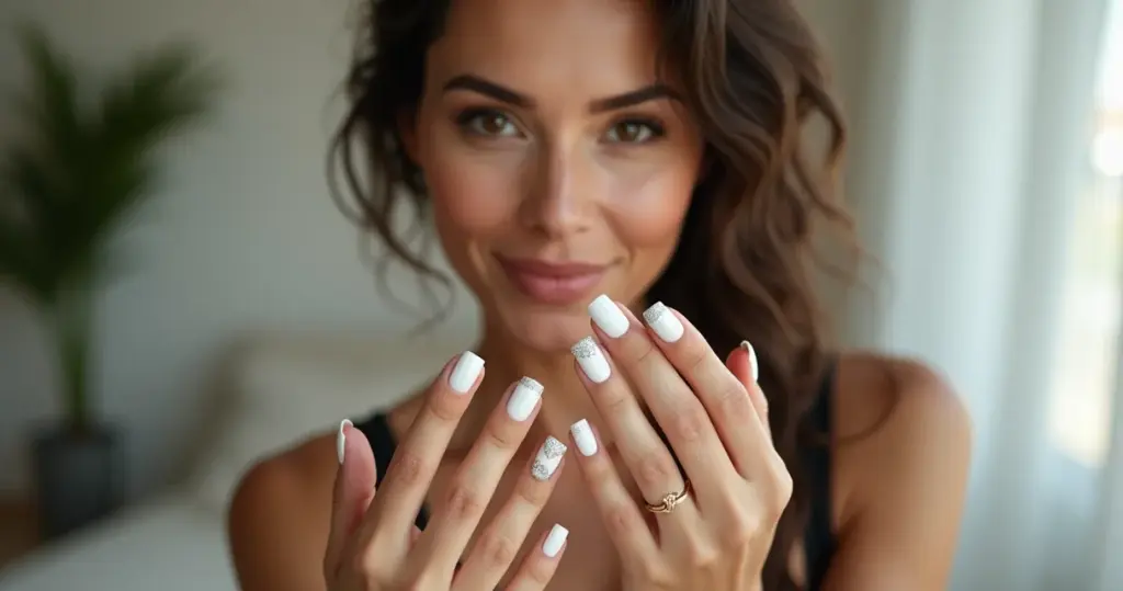 12 Ideias de Decoração de Unha em Gel Branca que Vão do Clean ao Luxo 12 Ideias de Decoração de Unha em Gel Branca que Vão do Clean ao Luxo