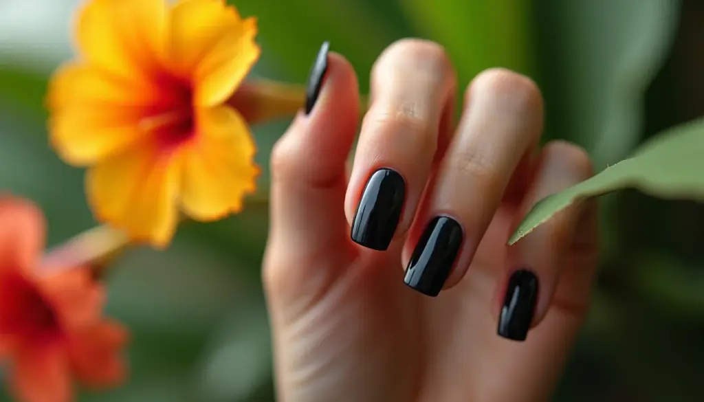 Ideias de unha em gel preta: 7 designs que vão te surpreender! Ideias de unha em gel preta: 7 designs que vão te surpreender!