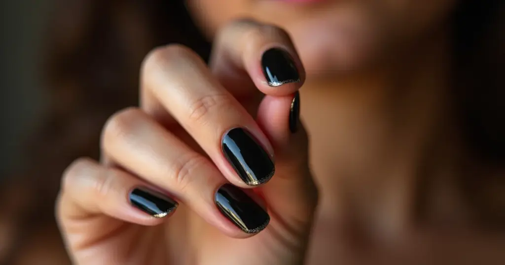 Unha amendoada preta decorada: o toque de diva que faltava [2026]