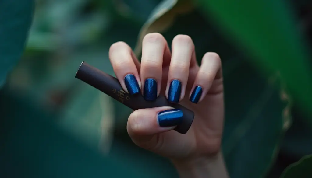 Unha azul escuro: 7 inspirações incríveis [2026]