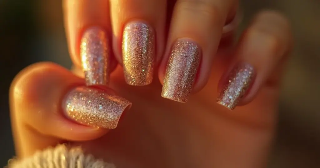 Unha Baby Boomer com Glitter: o toque de luxo [2026]