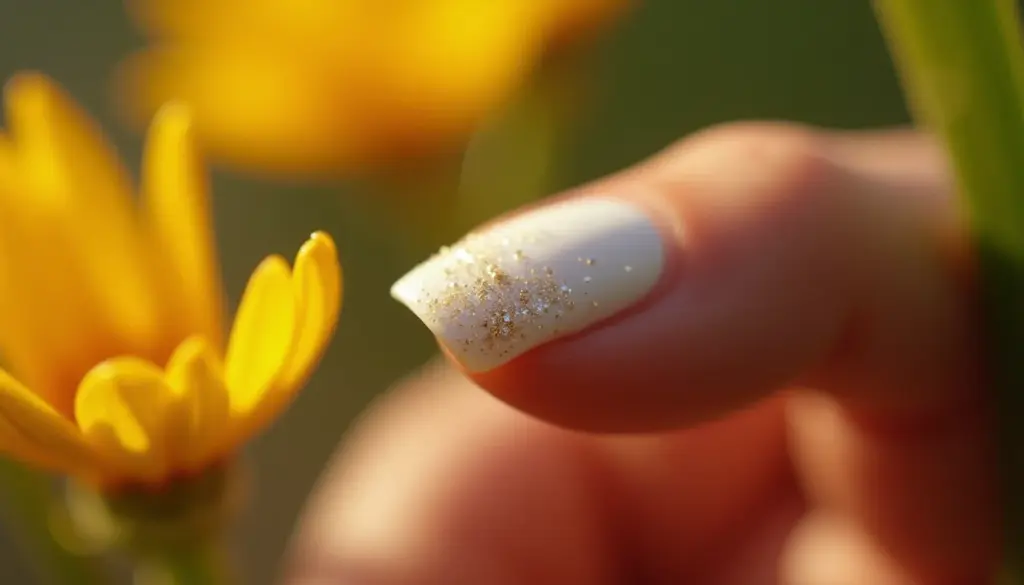 Unha Branca com Glitter: o toque de Midas nas suas mãos