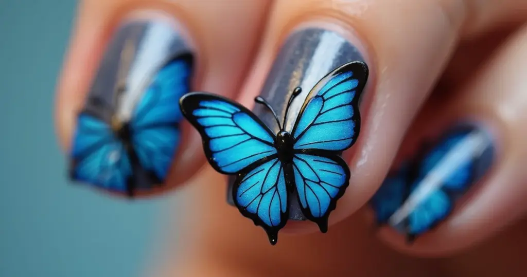 7 Ideias de Unha de Borboleta Azul Que Encantam em 2026