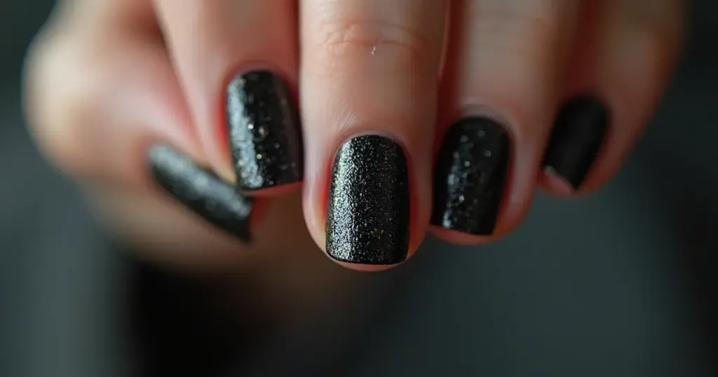 Unhas de Fibra Decorada Preta: O Poder Ousado para 2026