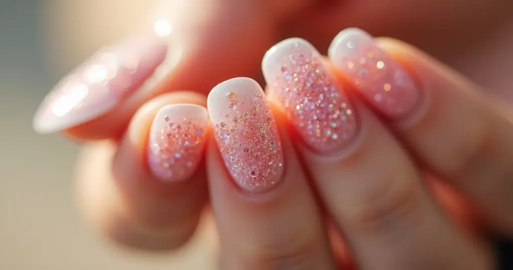 Unha de gel decorada delicada redonda: o estilo minimalista que você precisa