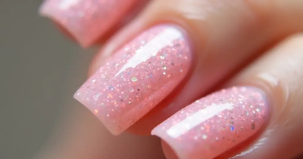 Unha de Gel Rosa com Glitter: O Brilho Refletivo que Amamos! Unha de Gel Rosa com Glitter: O Brilho Refletivo que Amamos!
