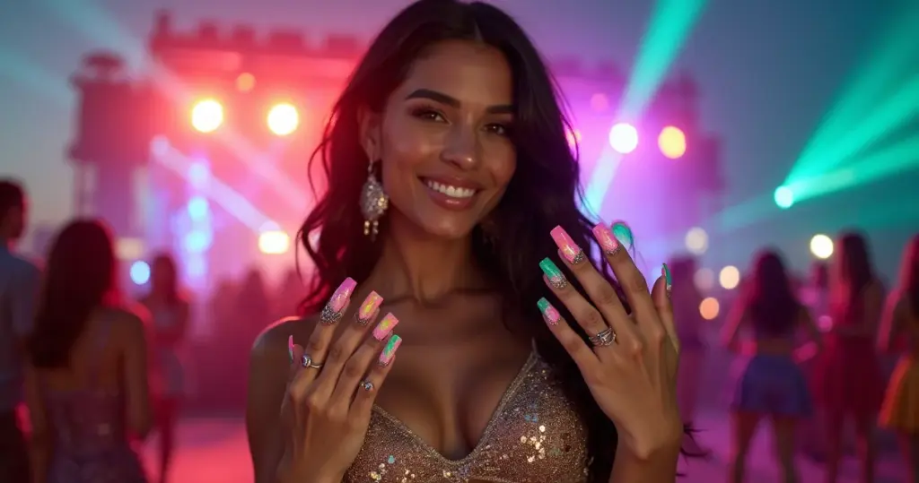 17 Ideias de Unha Decorada Carnaval 2026: Brilhe 3 Semanas!