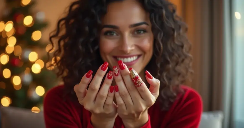 15 Ideias de Unha Decorada para o Natal que Vão Arrancar Suspiros