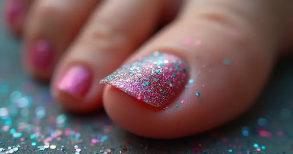 Unha do Pé com Glitter: 7 Ideias para Brilhar [2026]