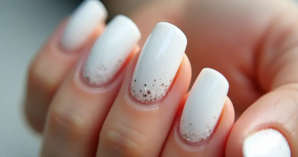 Unha em Gel Branca com Glitter: O Guia Definitivo 2026
