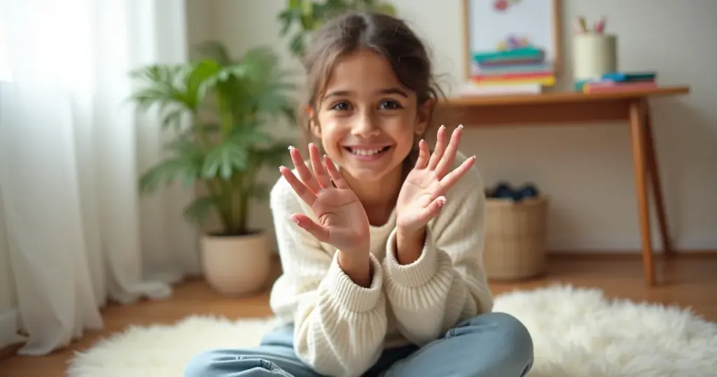 Unha em gel para criança de 11 anos: o que realmente funciona sem risco