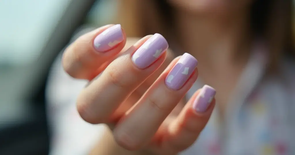 Unha Lilás com Branco: Inspire-se nos Designs de 2026