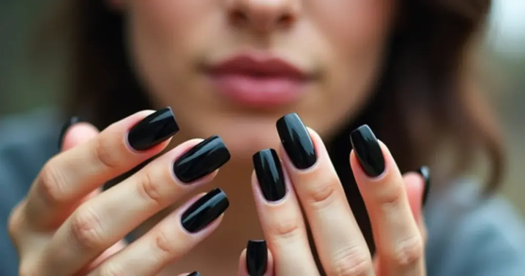 Unhas Postiças Realistas Pretas: O Glamour Instantâneo!