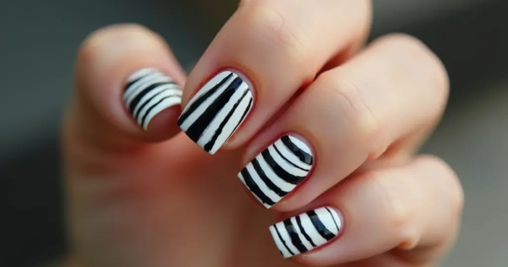 Unha Preto e Branco: 15 Designs Que Vão Te Surpreender! Unha Preto e Branco: 15 Designs Que Vão Te Surpreender!