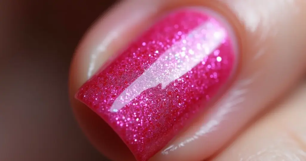 Unha Rosa Pink com Glitter: Transforme Seu Look!