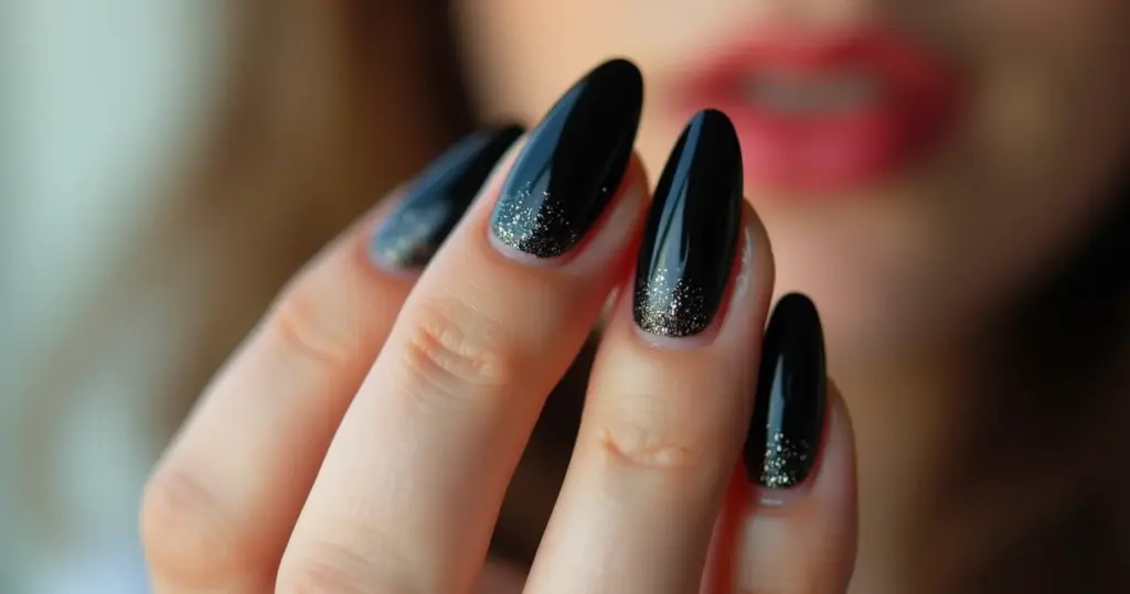 Unhas Stiletto Pretas com Glitter: O Guia Definitivo 2026