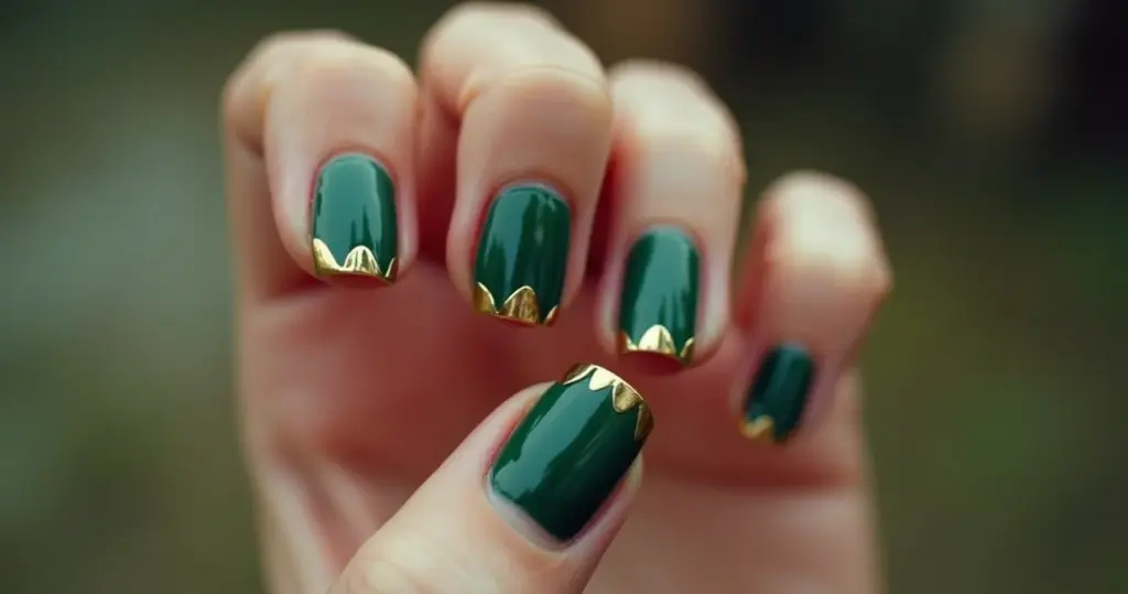Unha Verde Militar com Dourado: A Trend 2026 Que Você Precisa Ver! Unha Verde Militar com Dourado: A Trend 2026 Que Você Precisa Ver!