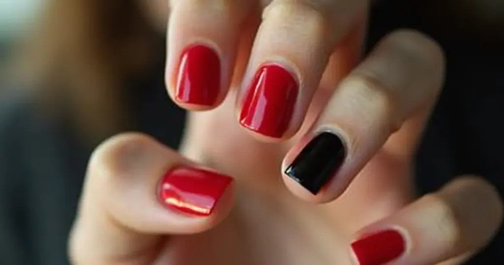 Unha Vermelha e Preta: O Segredo Para Um Look Impactante Unha Vermelha e Preta: O Segredo Para Um Look Impactante
