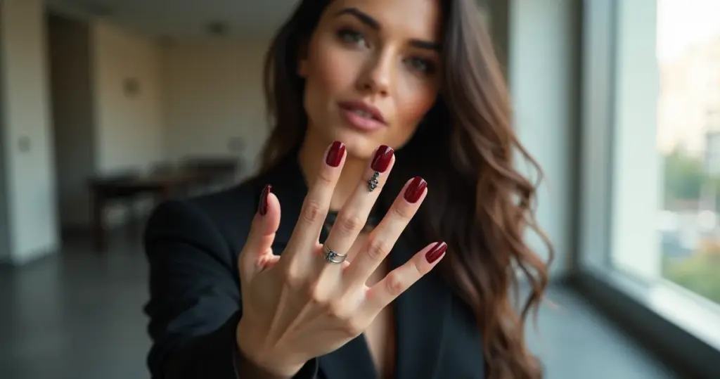 13 Ideias de Unha Vinho com Preto que Vão Virar Assunto