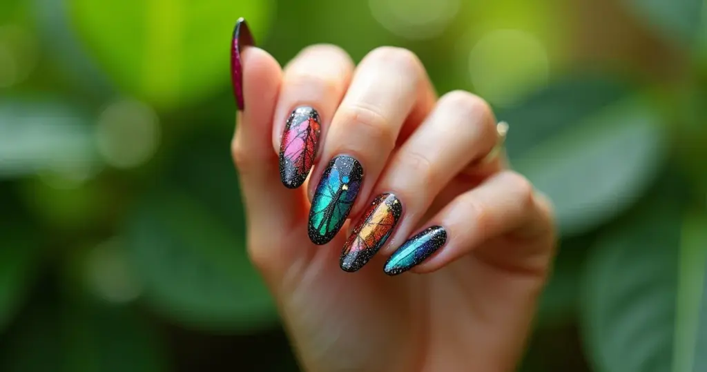 23 Ideias de Asa de Borboleta Unha que Vão Transformar Suas Mãos