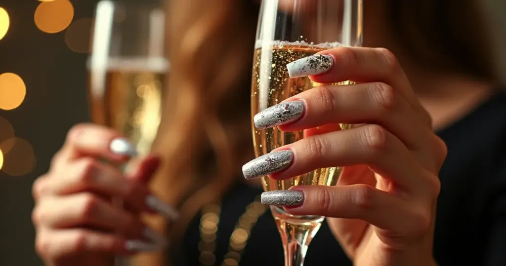 27 Ideias de Decoração Unha Ano Novo: Brilho que Dá Mensagem