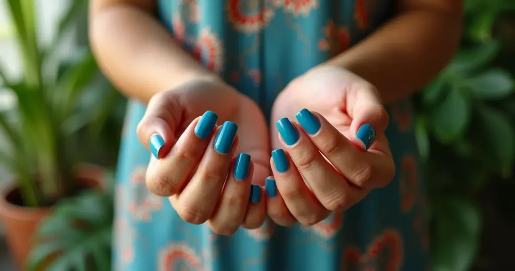 25 Ideias de Decoração Unha Azul que Vão Transformar Sua Manicure