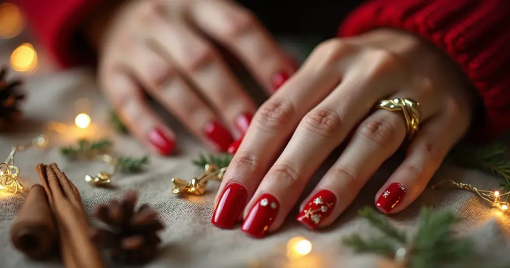 Fotos de Unha para o Natal: Inspirações para Você Arrasar