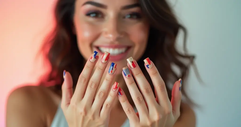 23 Ideias de Francesinha Colorida Unha Quadrada que Vão Transformar Suas Mãos