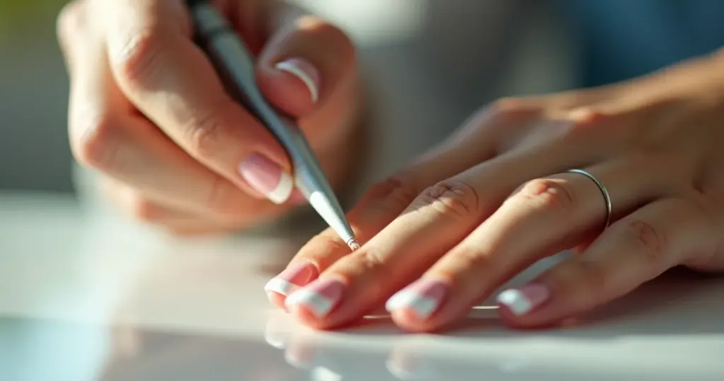 Francesinha unha em gel simples: o truque da linha perfeita que dura 21 dias