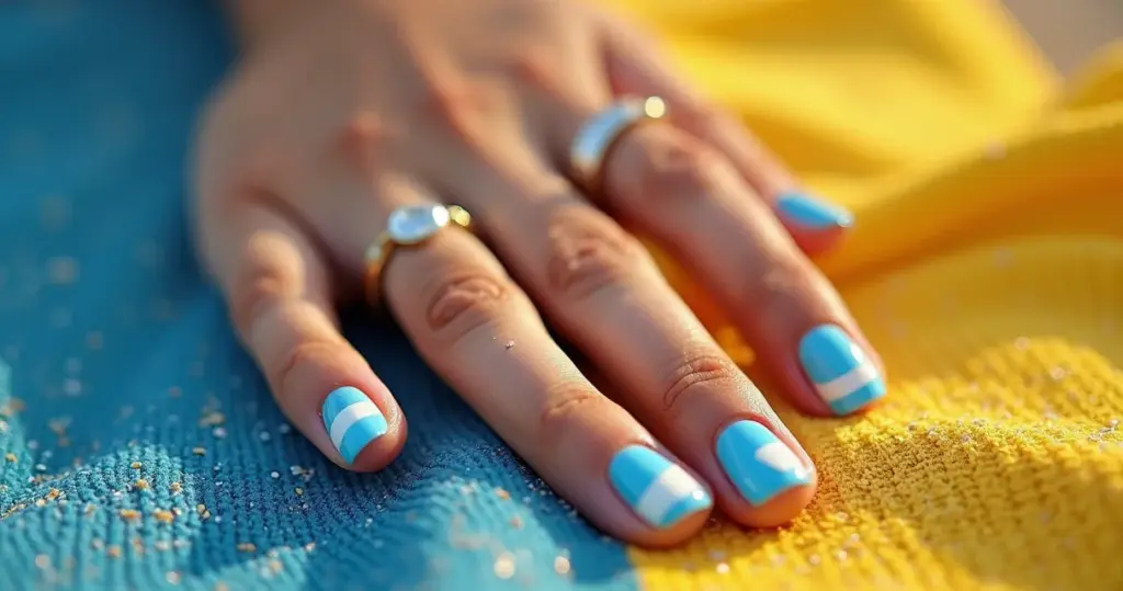 21 Ideias de Unha Azul e Branco: Arrasa em 2026 com Essas Inspirações