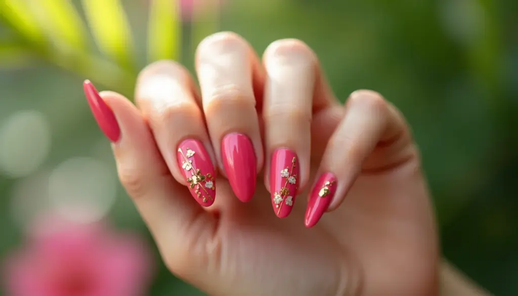 85 Ideias de Unha Rosa para Você se Inspirar e Escolher a Sua