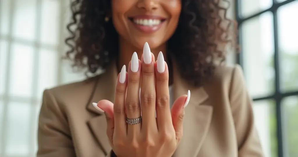 70+ Ideias de Unha Amendoada que Alongam Seus Dedos Naturalmente