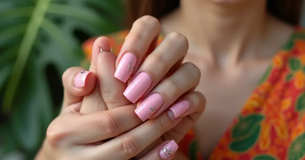 27 Ideias de Unha em Gel Decorada Rosa: Do Clean Girl ao Luxo Total