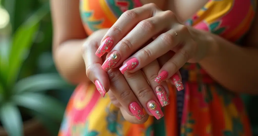 28 Ideias de Unha em Gel Quadrada que Viram Luxo na Prática