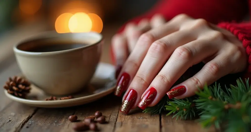 21 Ideias de Inspiração de Unha para o Natal 2026: Do Vermelho ao Marrom Chocolate