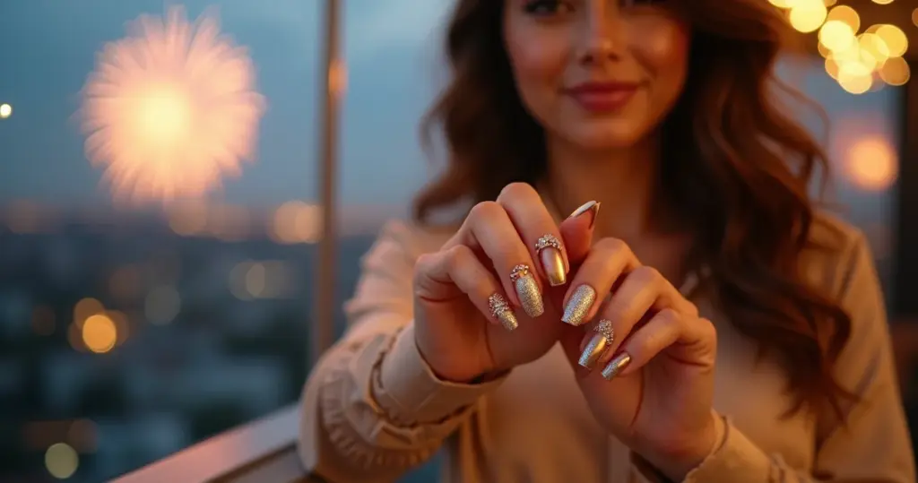 18 Ideias de Inspiração Unha Ano Novo para Arrasar na Virada 2026