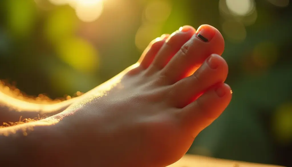 Linha preta na unha do pé: quando é só uma batida e quando é perigo real