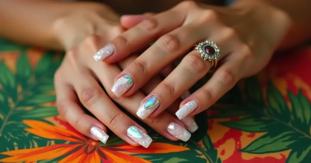 17 Ideias de Madrepérola Unha Que Viram Suas Mãos em Joias