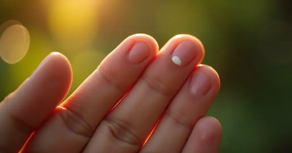 Mancha branca na unha: o que seu corpo está tentando te dizer agora