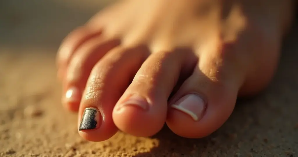 Melanoma na unha do pé sintomas: a mancha que não sobe com a unha