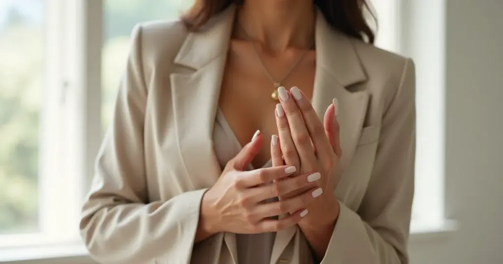 27 Ideias de Modelo de Unha Nude que Transformam Suas Mãos em Elegantes