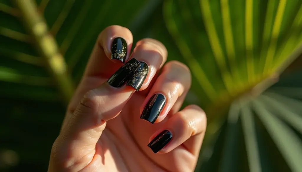 80 Modelos de Unha com Esmalte Preto que São Tudo, Menos Básicos