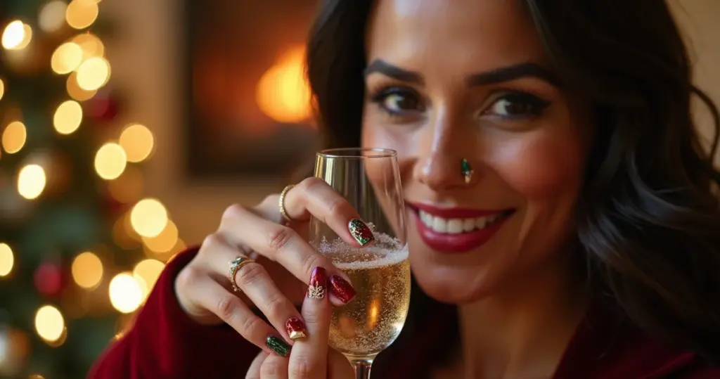 27 Modelos de Unha para o Natal: Tendências 2026 que Vão Brilhar nas Festas