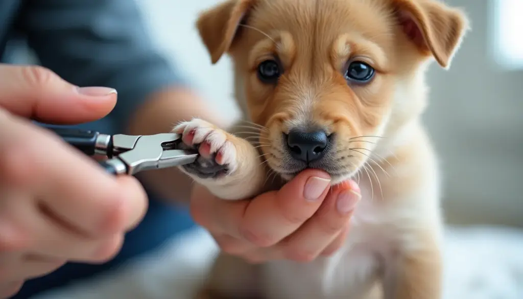 Pode cortar unha de cachorro filhote? Sim, e começar cedo evita traumas