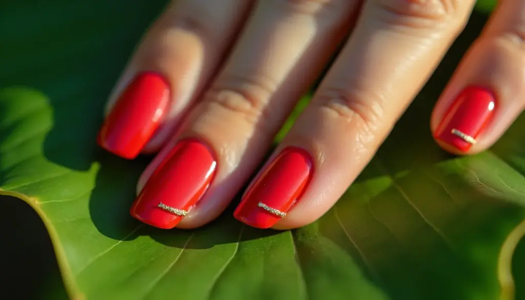75 Ideias de Simples Decoração de Unha Vermelha para Arrasar