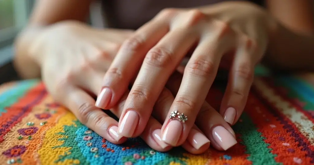 27 Ideias de Simples Modelos de Unha em Gel: Do Nude ao Glitter Discreto