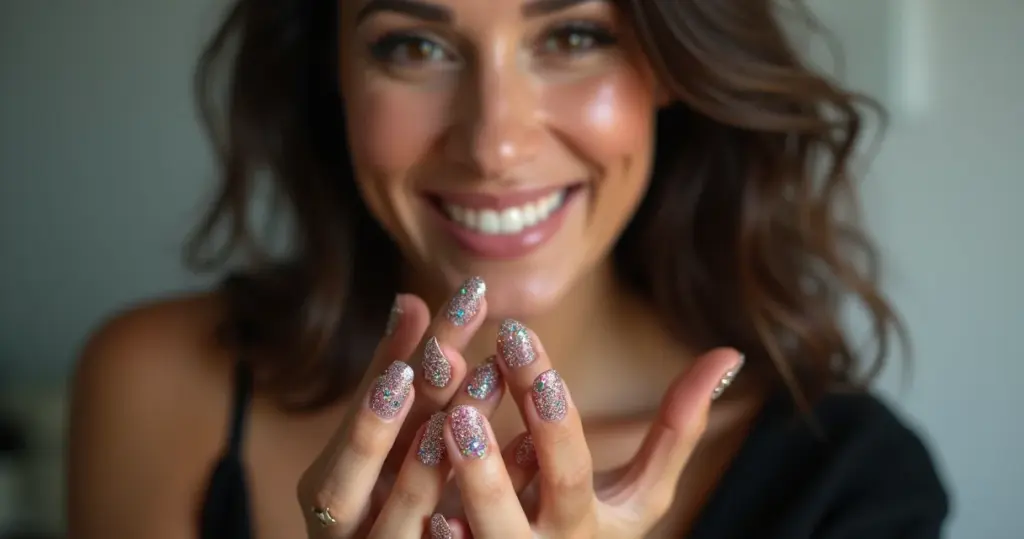 9 Ideias de Strass de Unha Que Vão Brilhar por Semanas