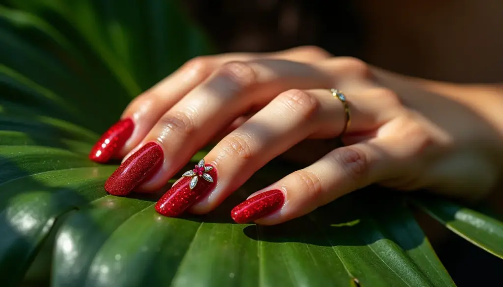 35 Ideias de Unha Acrigel Decorada Vermelha Que Duram Semanas