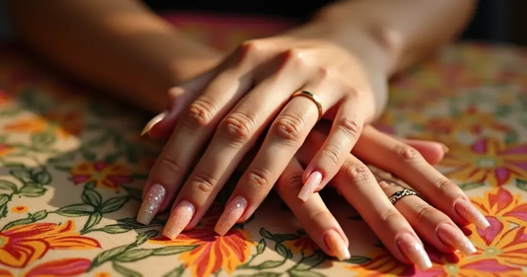 27 Ideias de Unha Bailarina Francesinha com Glitter para Brilho que Não Descola